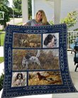 QUI27004 English Setter Quilt Blanket