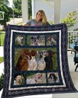 QUI27001 English Setter Quilt Blanket