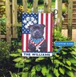 CHFD0422 Staffordshire Bull Terrier Personalized Garden Flag