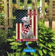 THF0204 American Pit Bull Terrier God Bless America Personalized Flag