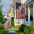 THF0234 Staffordshire Bull Terrier God Bless America Personalized Flag