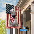 THF0204 American Pit Bull Terrier God Bless America Personalized Flag