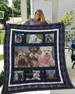 QUI22002 Miniature Schnauzer Quilt Blanket