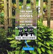 BIF2514 Miniature Schnauzer This Home Is Filled With Kisses Personalized Flag