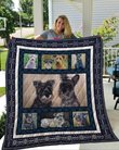QUI22001 Miniature Schnauzer Quilt Blanket