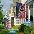 THF0277 Miniature Schnauzer USA Personalized Flag