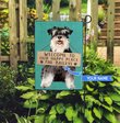 THF20072914 Miniature Schnauzer-Welcome to our happy place Personalized Flag