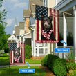 THF0206 Australian Kelpie God Bless America Personalized Flag