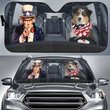 CHC1002 Australian Shepherd Car Sun shade