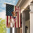 THF0115 Australian Shepherd God Bless House Flag