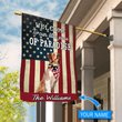 BIF20071305 Australian Shepherd Welcome To Our Paradise Personalized Flag