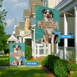 THF20072901 Australian Shepherd-Welcome to our happy place Personalized Flag