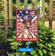 DIF6011-Australian Shepherd God bless america - 4th of july Personalized Flag