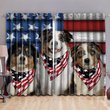 DIWD9007-Australian shepherd WINDOW CURTAINS