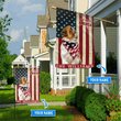 THF0178 Shih Tzu God Bless America Personalized Flag