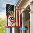 THF0178 Shih Tzu God Bless America Personalized Flag