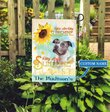 DUF0101 American Pit Bull Sunflower Personalized Garden Flag