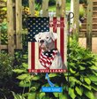THF0217 Dogo Argentino God Bless America Personalized Flag