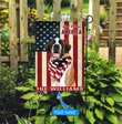 THF0233 St Bernard God Bless America Personalized Flag