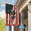 THF0233 St Bernard God Bless America Personalized Flag