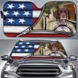 DIC4009-German Shorthaired Pointer Car Sun shade