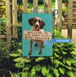 THF20072405 German Shorthaired Pointer-Welcome to our happy place Personalized Flag