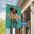 THF20072405 German Shorthaired Pointer-Welcome to our happy place Personalized Flag