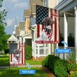 THF0184 German Shorthaired Pointer God Bless America Personalized Flag