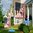 THF0179 West Highland White Terrier God Bless America Personalized Flag