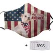 THM20072436 West Highland White Terrier God Bless Face Mask