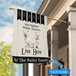 BIF2310 Beware West Highland White Terriers Live here Personalized Flag