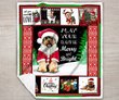 DDQ121105 Yorkshire Terrier Xmas Quilt Blanket