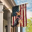 THF0135 Yorkshire Terrier God Bless House Flag