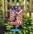 DIF6031-Yorkshire Terrier God bless america - 4th of july Personalized Flag