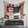 DDUSAB121105 Yorkshire Terrier Xmas Fleece Blanket – Made in USA