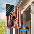 THF0180 Yorkshire Terrier God Bless America Personalized Flag