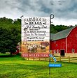 HUF4003 Sheep Farmhouse Personalized Flag