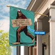 THF20080103 Bigfoot-Welcome to our happy place Personalized Flag