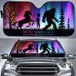 BIC20080106 Unicorn Alien Bigfoot Into The Darkness Car Sun shade