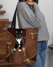 Tuxedo cat Tote Bag THTB21112960