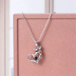 Giraffe Heart Shape Crystal Pendant Necklace: A Symbol of Love and Elegance