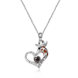 Giraffe Heart Shape Crystal Pendant Necklace: A Symbol of Love and Elegance