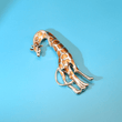 Luxurious Enamel Giraffe Brooch: A Stylish Statement for Giraffe Enthusiasts