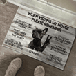 When visting my house please remember French Bulldog Doormat THJ24051601
