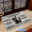 When visting my house please remember French Bulldog Doormat THJ24051601