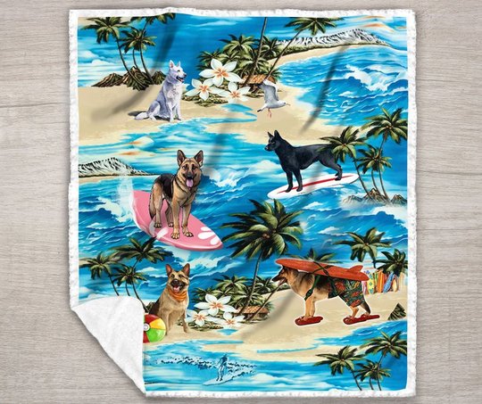 German Shepherd Quilt Bet Sed & Quilt Blanket THE20073002-THQ20073002