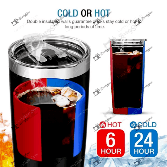 THU0176 German Shepherd God Bless America Personalized Stainless Steel Tumbler