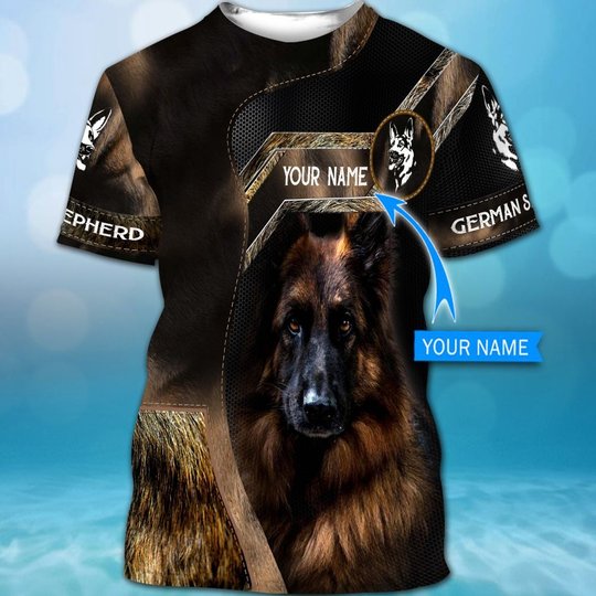 CHTD2005 German Shepherd Personalized 3D HOODIE