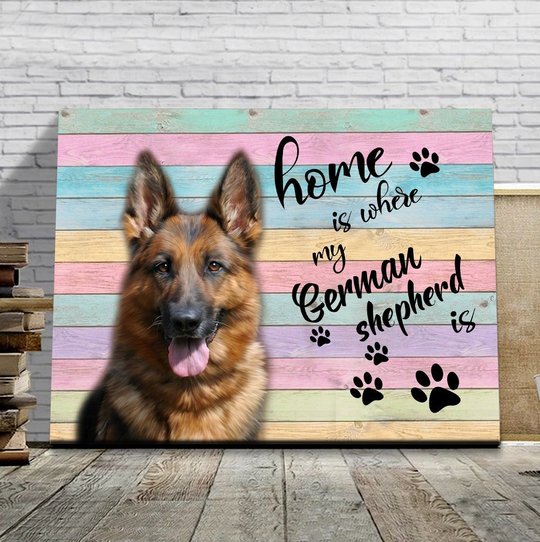 CHD0122 German Shepherd Matte Canvas