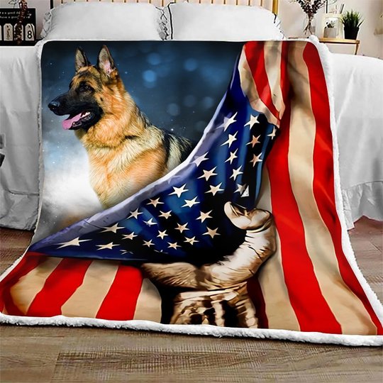 THQDOG54002 German Shepherd Quilt Blanket